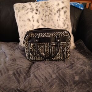 Black and White Patterned Women's Bag
